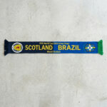 Global Soccer Event 2026 Scotland Vs Brazil Football Scarf Fringed Ends