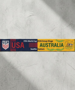 Global Soccer Event 2026 USA Vs Australia Football Scarf Split Design