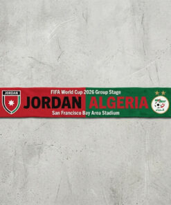 Global Soccer Event 2026 Jordan Vs Algeria Football Scarf Dual Color