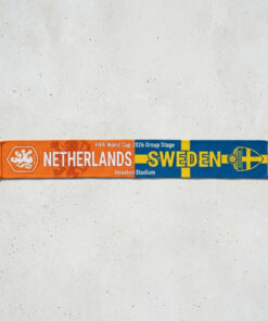 Global Soccer Event 2026 Netherlands Vs Sweden Football Scarf Two Tone