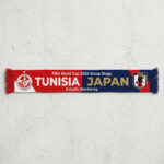 Global Soccer Event 2026 Tunisia Vs Japan Football Scarf Match Souvenir