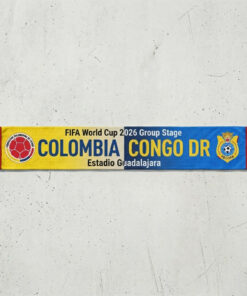 Global Soccer Event 2026 Colombia Vs Congo DR Football Scarf Dual Color