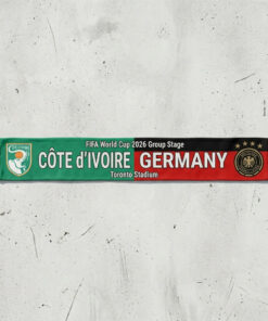 Global Soccer Event 2026 Côte D’Ivoire Vs Germany Football Scarf Bold Graphics