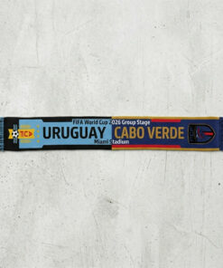 Global Soccer Event 2026 Uruguay Vs Cabo Verde Football Scarf Color Block