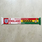 Global Soccer Event 2026 England Vs Ghana Football Scarf Boston Venue