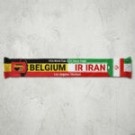 Global Soccer Event 2026 Belgium Vs IR Iran Football Scarf Contrast Style