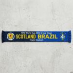 Global Soccer Event 2026 Scotland Vs Brazil Football Scarf Fan Souvenir