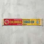 Global Soccer Event 2026 Colombia Vs Congo DR Football Scarf Guadalajara Edition