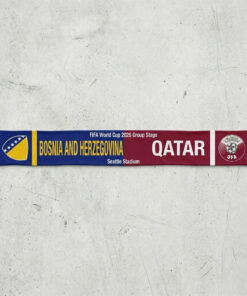 Global Soccer Event 2026 Bosnia And Herzegovina Vs Qatar Football Scarf Dual Crests