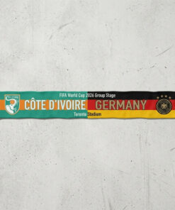 Global Soccer Event 2026 Côte D’Ivoire Vs Germany Football Scarf Match Souvenir