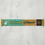 Global Soccer Event 2026 Côte D’Ivoire Vs Germany Football Scarf Fringed Edge