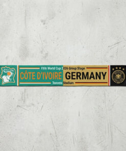Global Soccer Event 2026 Côte D’Ivoire Vs Germany Football Scarf Fringed Edge
