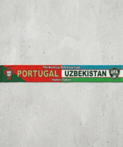 Global Soccer Event 2026 Portugal Vs Uzbekistan Football Scarf Bold Typography