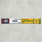 Global Soccer Event 2026 USA Vs Australia Football Scarf Contrast Style