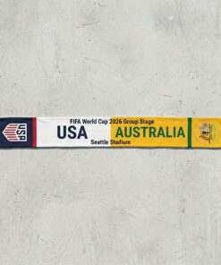 Global Soccer Event 2026 USA Vs Australia Football Scarf Contrast Style