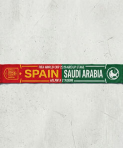 Global Soccer Event 2026 Spain Vs Saudi Arabia Football Scarf Group Stage
