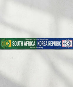 Global Soccer Event 2026 South Africa Vs Korea Republic Football Scarf Stadium Print