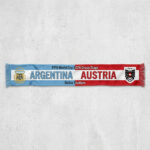 Global Soccer Event 2026 Argentina Vs Austria Football Scarf Match Souvenir