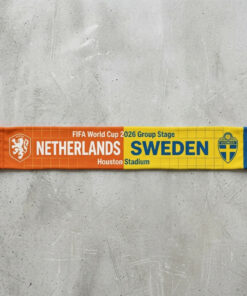 Global Soccer Event 2026 Netherlands Vs Sweden Football Scarf Split Design