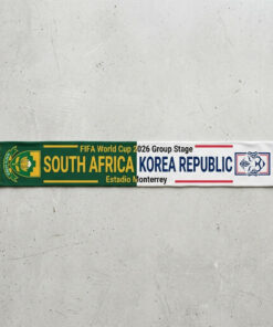 Global Soccer Event 2026 South Africa Vs Korea Republic Football Scarf Dual Logo