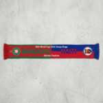 Global Soccer Event 2026 Morocco Vs Haiti Football Scarf Team Logos