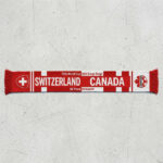 Global Soccer Event 2026 Switzerland Vs Canada Football Scarf Contrast Style