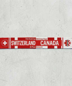 Global Soccer Event 2026 Switzerland Vs Canada Football Scarf Contrast Style