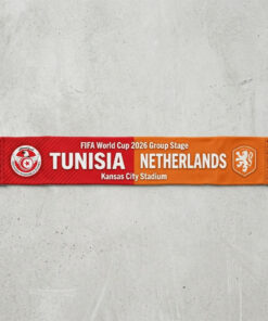 Global Soccer Event 2026 Tunisia Vs Netherlands Football Scarf Kansas City