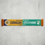 Global Soccer Event 2026 Curaçao Vs Côte d’Ivoire Football Scarf Contrast Design