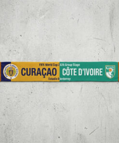 Global Soccer Event 2026 Curaçao Vs Côte d’Ivoire Football Scarf Contrast Design