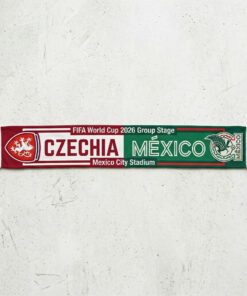 Global Soccer Event 2026 Czechia Vs Mexico Football Scarf Text Print