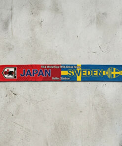 Global Soccer Event 2026 Japan Vs Sweden Football Scarf Dallas Edition