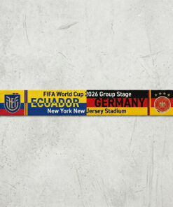 Global Soccer Event 2026 Ecuador Vs Germany Football Scarf Half Half