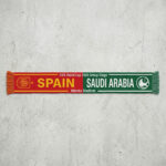 Global Soccer Event 2026 Spain Vs Saudi Arabia Football Scarf Two Tone