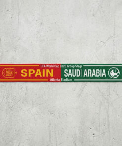 Global Soccer Event 2026 Spain Vs Saudi Arabia Football Scarf Two Tone