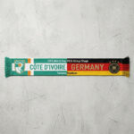 Global Soccer Event 2026 Côte D’Ivoire Vs Germany Football Scarf Two Tone