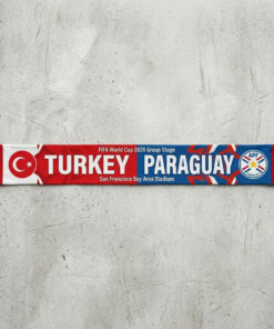 Global Soccer Event 2026 Turkey Vs Paraguay Football Scarf Two Tone