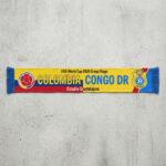 Global Soccer Event 2026 Colombia Vs Congo DR Football Scarf Red Yellow