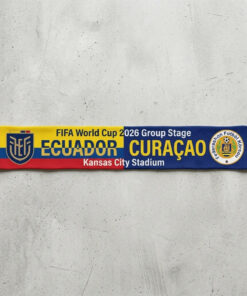 Global Soccer Event 2026 Ecuador Vs Curaçao Football Scarf Match Souvenir