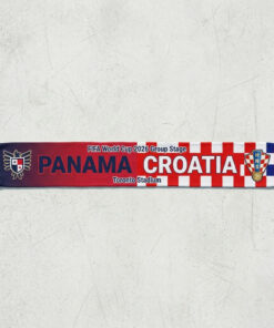 Global Soccer Event 2026 Panama Vs Croatia Football Scarf Red White