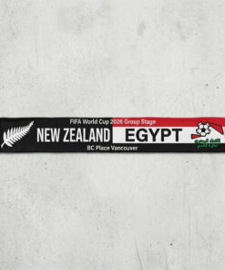 Global Soccer Event 2026 New Zealand Vs Egypt Football Scarf Contrast Colors