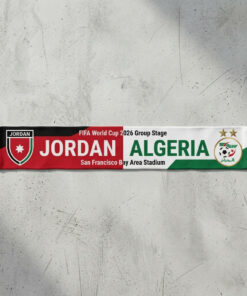 Global Soccer Event 2026 Jordan Vs Algeria Football Scarf SF Bay Area