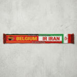 Global Soccer Event 2026 Belgium Vs IR Iran Football Scarf Two Tone