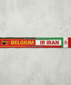 Global Soccer Event 2026 Belgium Vs IR Iran Football Scarf Two Tone
