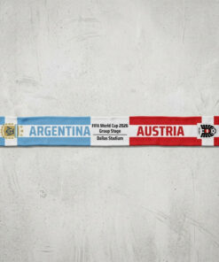 Global Soccer Event 2026 Argentina Vs Austria Football Scarf National Crests