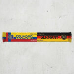 Global Soccer Event 2026 Ecuador Vs Germany Football Scarf Design