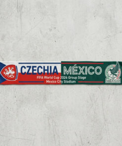Global Soccer Event 2026 Czechia Vs Mexico Football Scarf Vintage Look