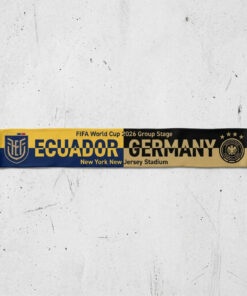 Global Soccer Event 2026 Ecuador Vs Germany Football Scarf Fringed Ends