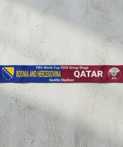 Global Soccer Event 2026 Bosnia And Herzegovina Vs Qatar Football Scarf Commemorative Edition