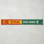 Global Soccer Event 2026 Spain Vs Saudi Arabia Football Scarf Split Design